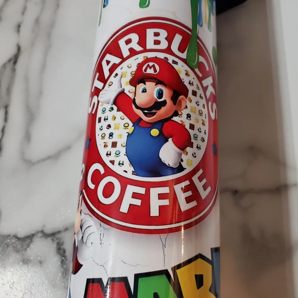 Mario Coffee 20oz Tumbler  with duo lids 🎉sale